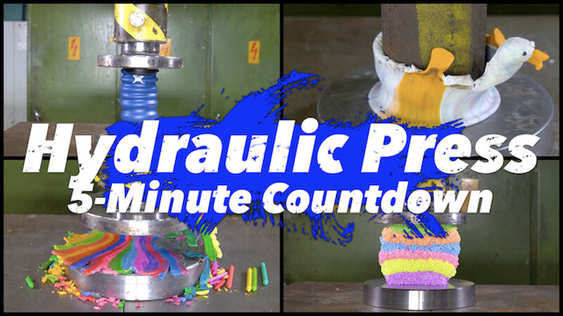 Hydraulic Press 5-Minute Countdown